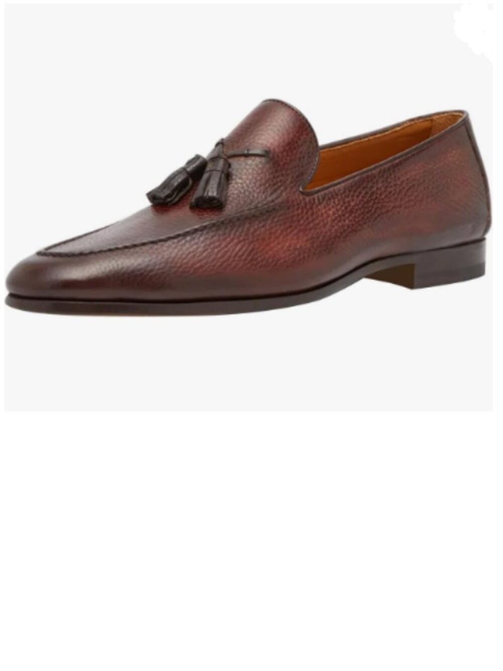 FSJ Brown Men's Tassel Loafers Slip On Comfy Cushioned Insole Driving Flats